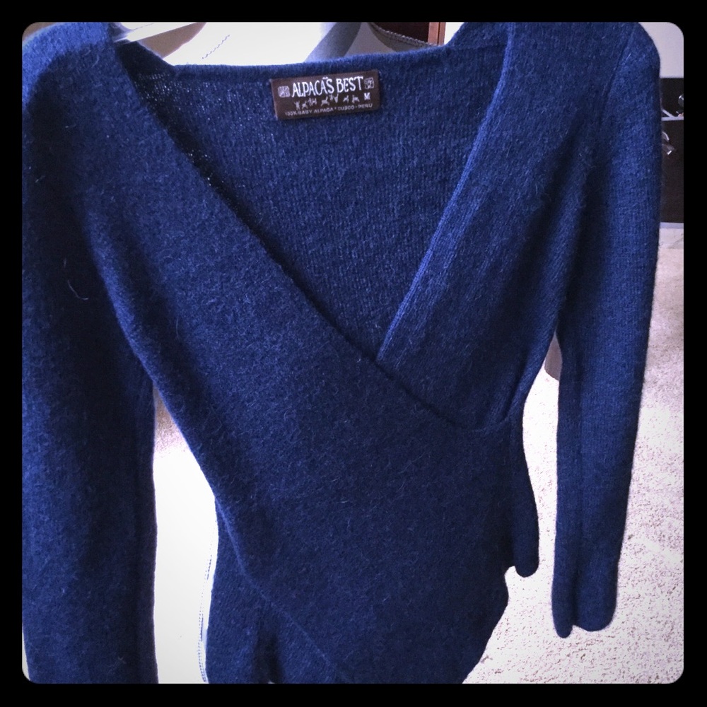 Alpaca Sweater - Blue